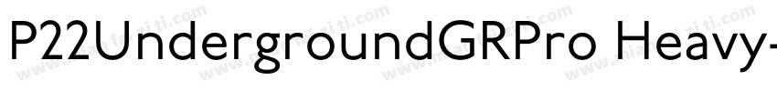 P22UndergroundGRPro Heavy字体转换